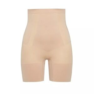 SPANX OnCore Sculpting High Waisted Mid Thigh Shorts Size 3X Nude Beige PS1915